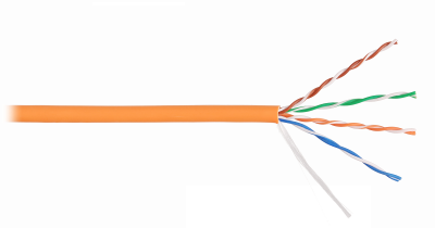 Кабель NIKOLAN U/UTP, 4 пары, Кат.5e, 24 AWG, внутренний, LSZH, 305м/100м, где хх-цвет 