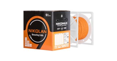 Кабель NIKOLAN U/UTP, 4 пары, Кат.5e, 24 AWG, внутренний, LSZH, 305м/100м, где хх-цвет 