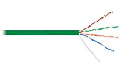 Кабель NIKOLAN U/UTP, 4 пары, Кат.5e, 24 AWG, внутренний, LSZH, 305м/100м, где хх-цвет 